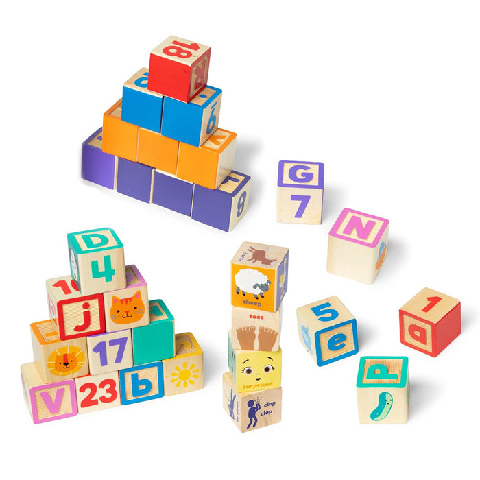 Melissa & Doug Ms. Rachel Wooden Learning Blocks — Booghe