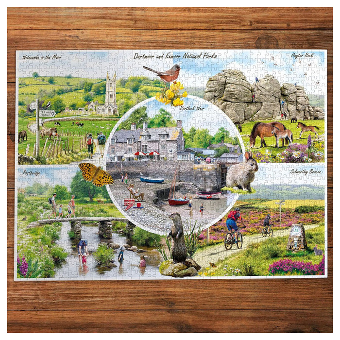 Gibsons Dartmoor & Exmoor 1000 Piece Jigsaw Puzzle