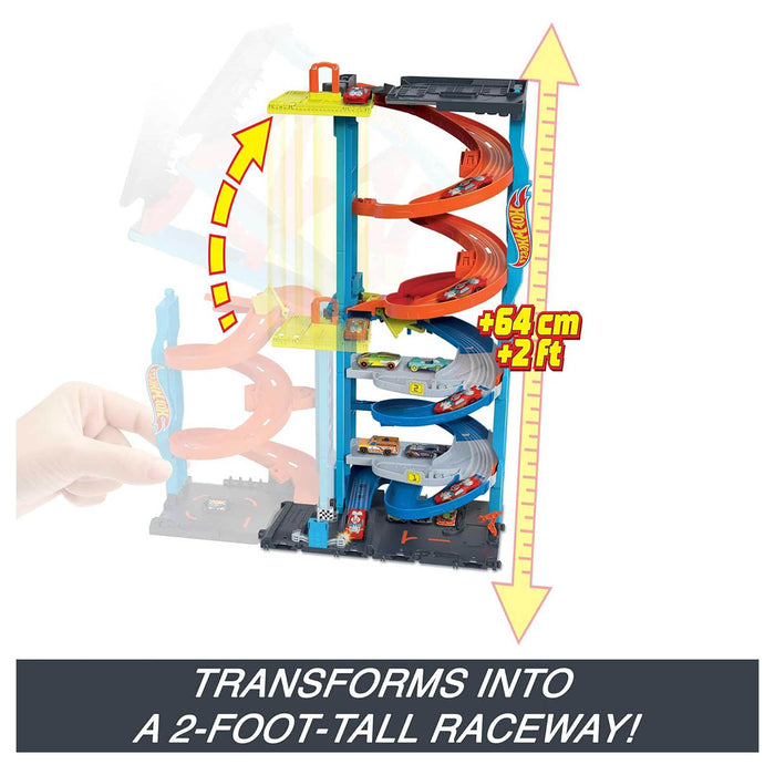 Hot Wheels City Transforming Race Tower Playset