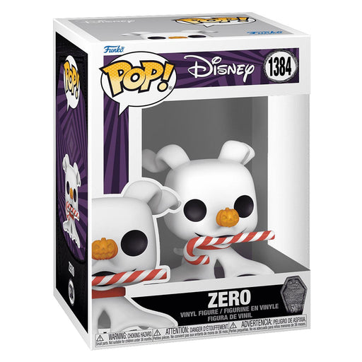 Funko Pop! Disney: The Nightmare Before Christmas 30th Anniversary: Zero (Candy Cane) Vinyl Figure #1384