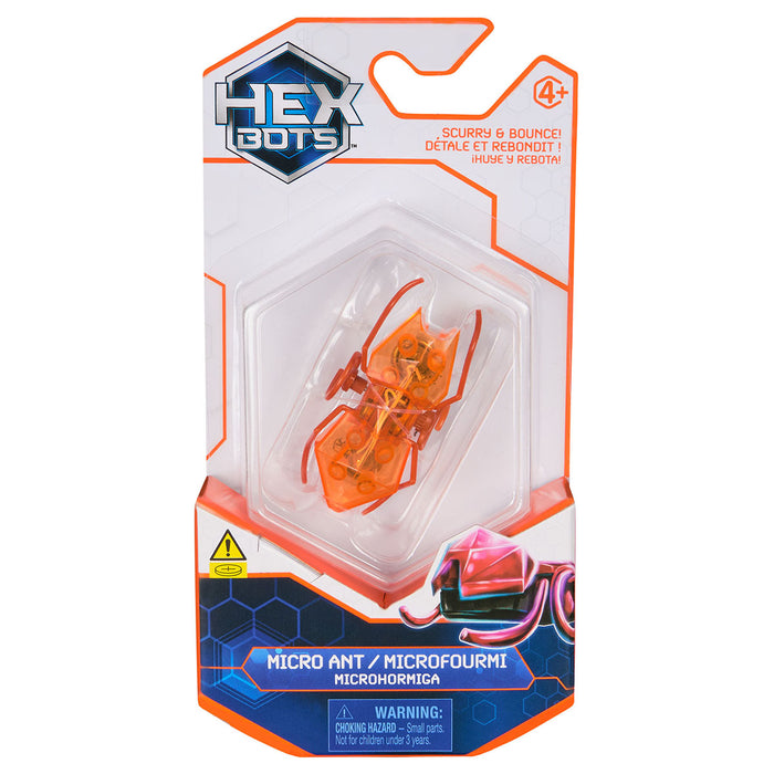 Hex Bots Micro Ant Orange Mini Robot Bug