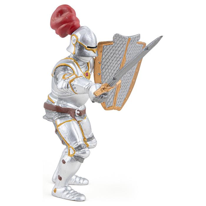 Papo Knight in Armour with Red Feather Figure