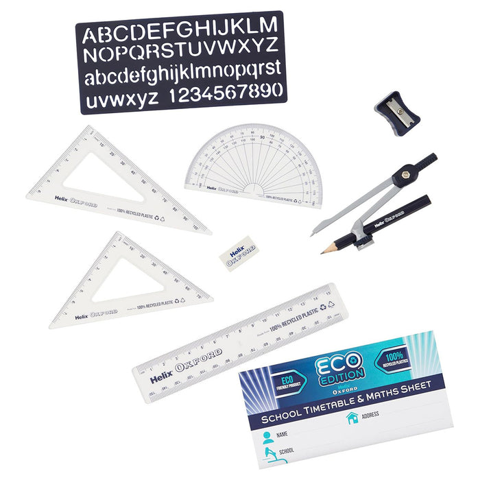 Helix Oxford Eco Maths Set Light Blue