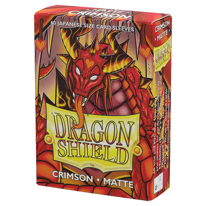 Dragon Shield Japanese Size Crimson 60 Matte Sleeves
