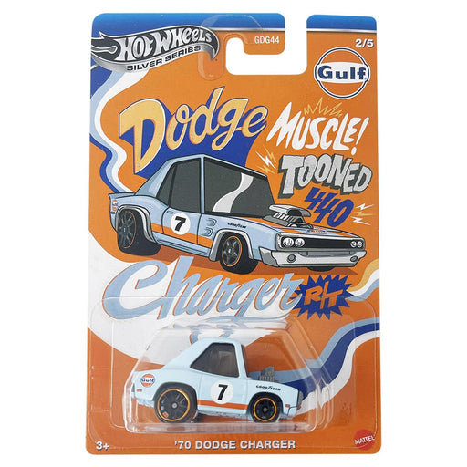 Hot Wheels Gulf Muscle Tooned '70 Dodge Charger Car (2/5)