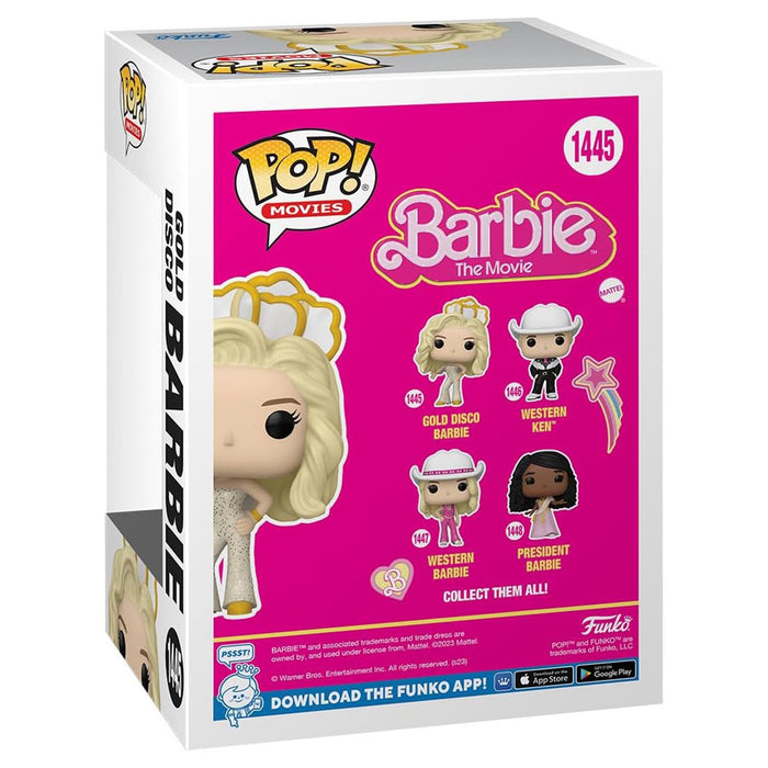 Funko Pop! Movies: Barbie: The Movie: Gold Disco Barbie Vinyl Figure #1445