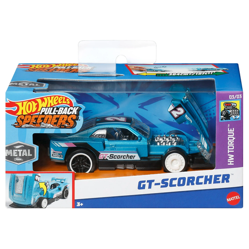 Hot Wheels Pull-Back Speeders GT Scorcher Car