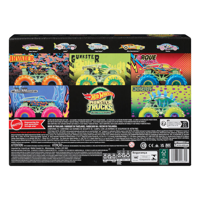 Hot Wheels Monster Trucks Glow in the Dark Collection