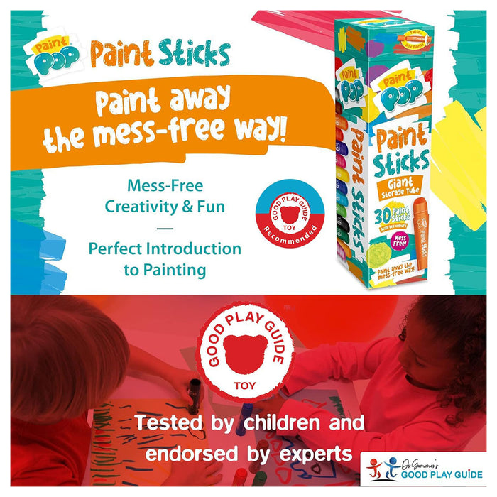 Paint Pop Paint Stick Giant Storage Tube (30 Pack)