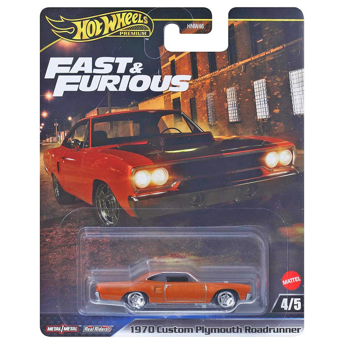 Hot Wheels Premier Fast & Furious: 1970 Custom Plymouth Roadrunner 1:64 Car (4/5)