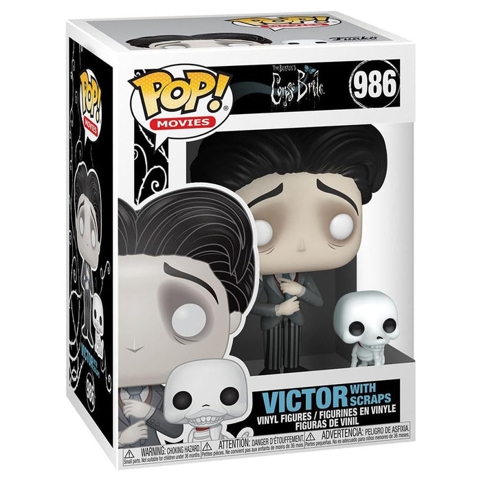 Funko Pop! Movies: Corpse Bride: Victor with Scraps Vinyl Figures #986