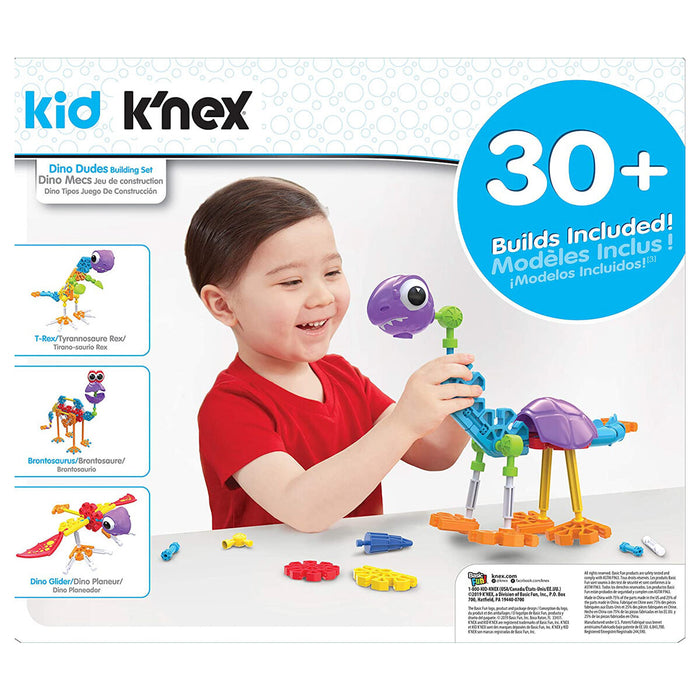 Kid K'nex Dino Dudes 30 Model Building Set