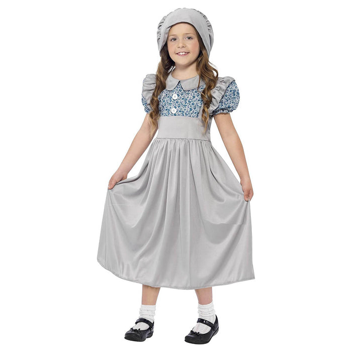 Victorian School Girl Costume Medium (7-9 Years)