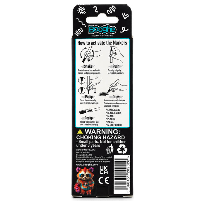 White Chalk Markers Extra Fine Tip 1mm 4 Pack