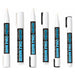 White Chalk Markers Pack of 6 with 2x Extra Fine 1mm, x2 Fine 3mm, 2x Broad Tip