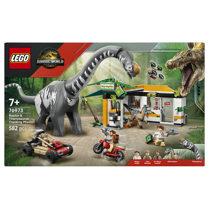 LEGO Jurassic World: Raptor & Titanosaurus Tracking Mission Building Set
