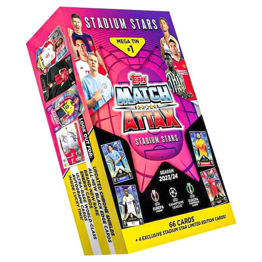 Topps Match Attax Trading Card Game 2023/24 UEFA Mega Tin (styles vary)