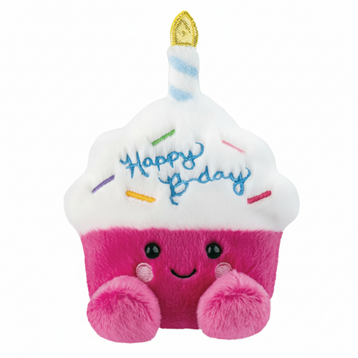 Palm Pals Sparkle Birthday Cupcake 13cm Soft Toy