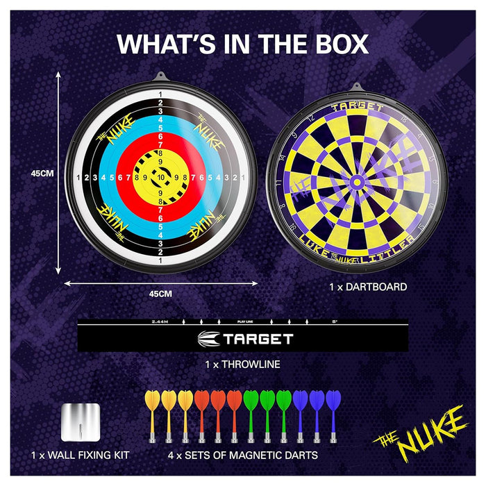 Luke 'The Nuke' Littler Magnetic Dartboard Set