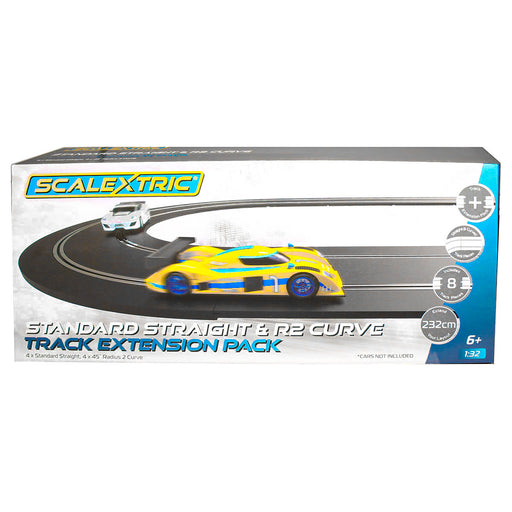 Scalextric Standard Straight & R2 Curve Track Extension Pack