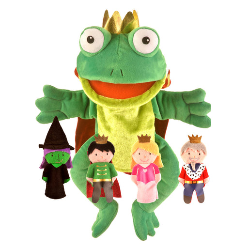 Frog Prince Hand and Finger Puppet Set