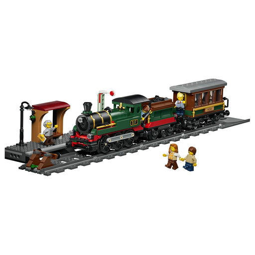 LEG) City Vintage Steam Train Building Set
