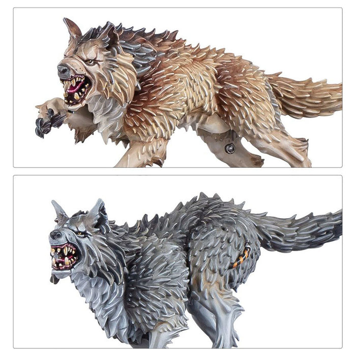Warhammer 40,000 Space Wolves: Wolf Guard Headtakers Miniatures Set