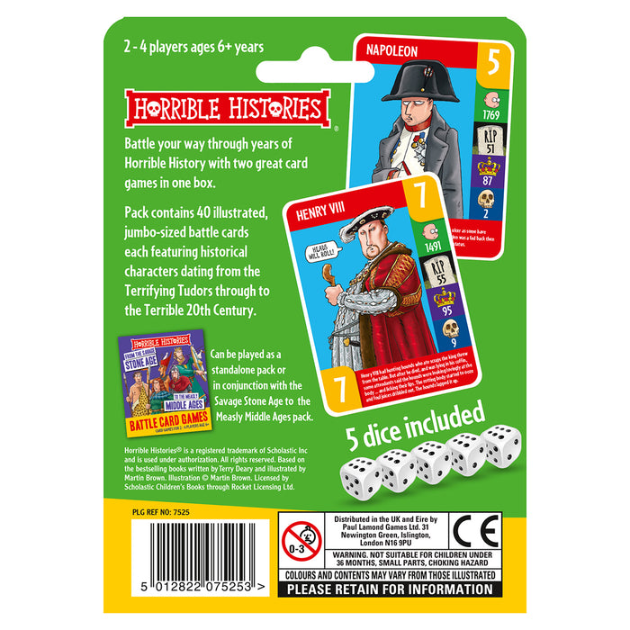 Horrible Histories Battle Card Games - Tudors 