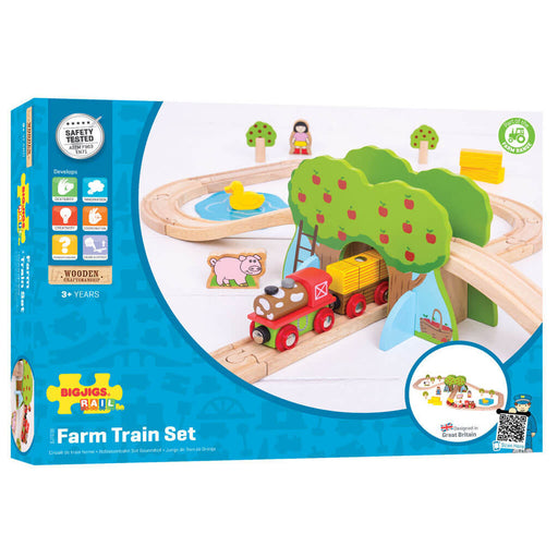 Bigjigs Rail Farm Train Set