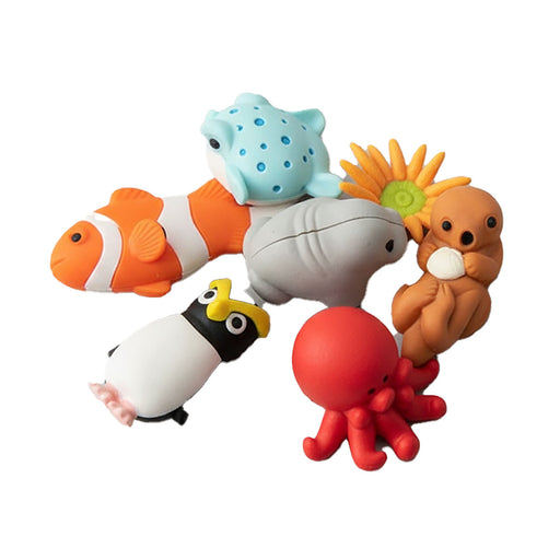 Iwako Sea Friends Erasers Set.