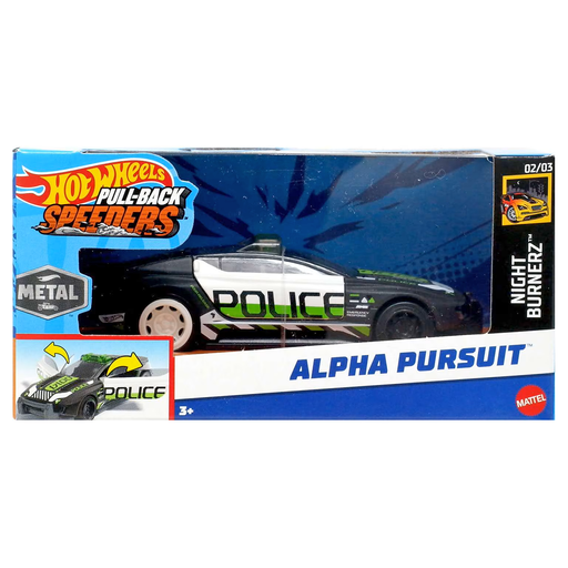 Hot Wheels Pull-Back Speeders Alpha Pursuit Car