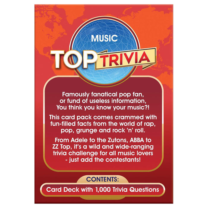 Top Trivia Music Card Game