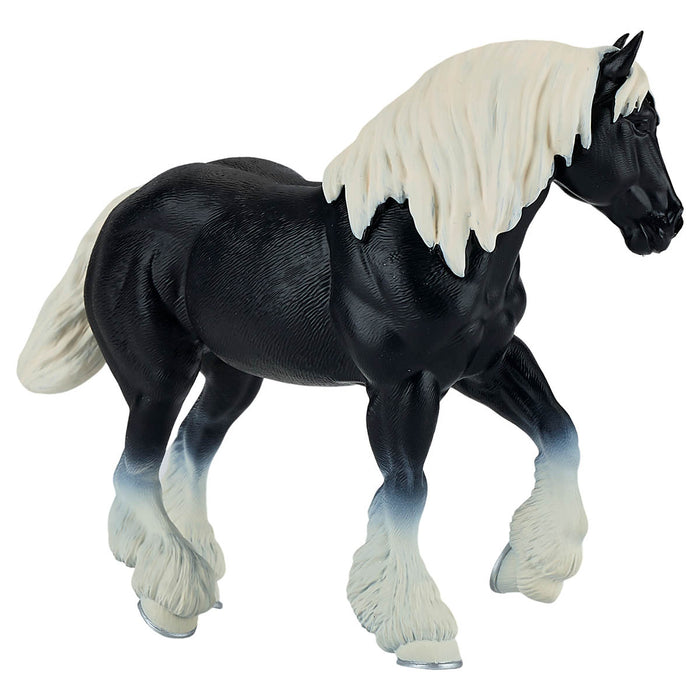 Mojo Fun Farm & Horses Clydesdale Horse Black Figure