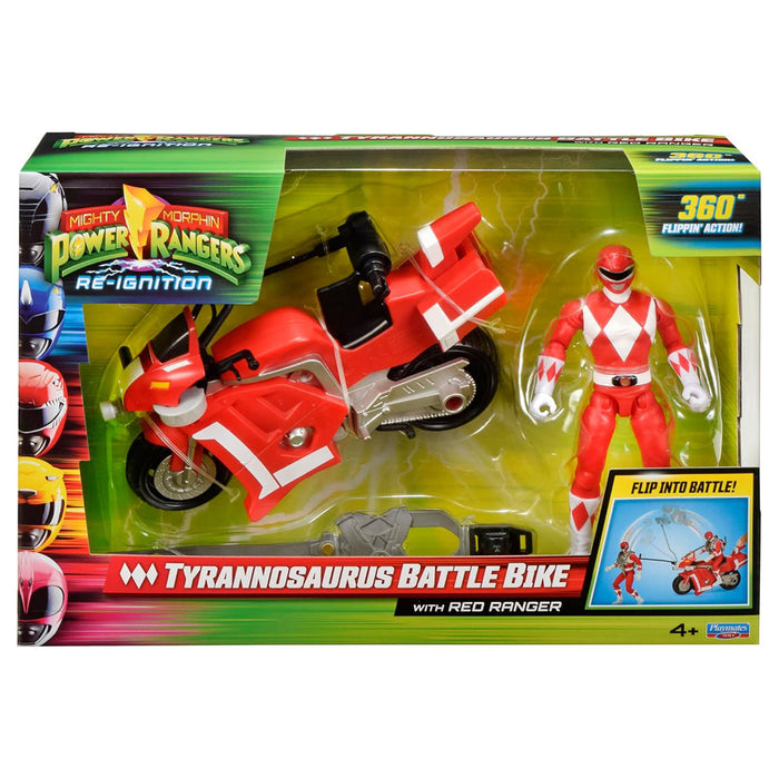 Mighty Morphin Power Rangers Re-Ignition: Tyrannosaurus Battle Bike with Red Ranger Figure