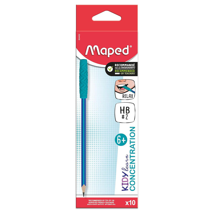 Maped Kidy Learn Concentration HB Pencil (10 Pack)