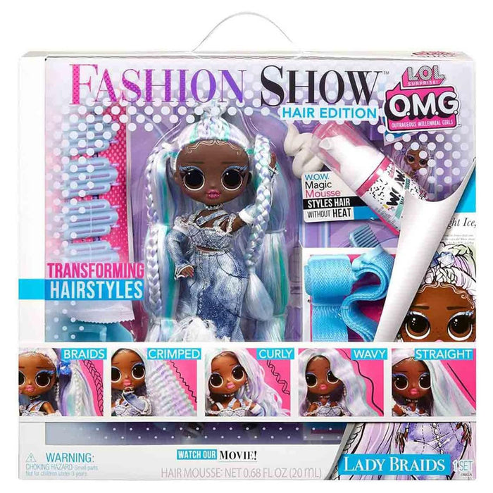 L.O.L Surprise! OMG Fashion Show Hair Edition Lady Braids Playset