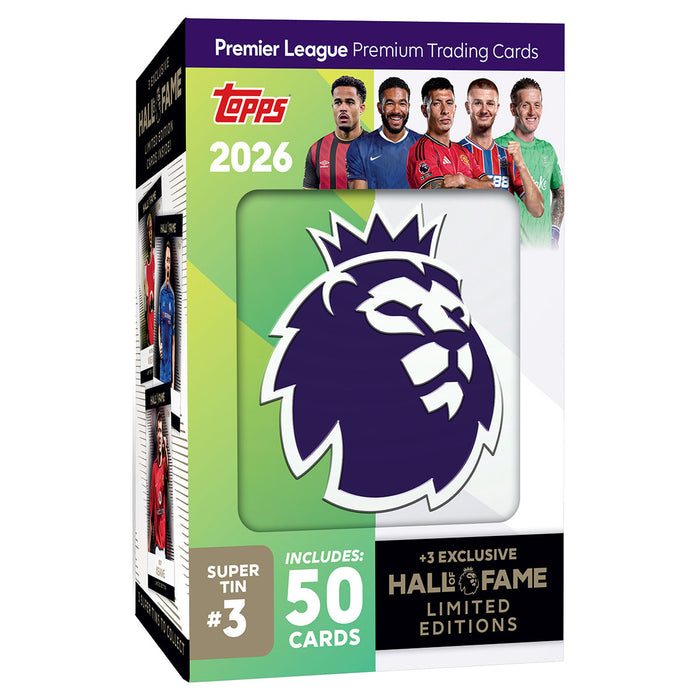 Topps Premier League 2025/26 Premium Trading Cards Super Tin #3 Hall of Fame