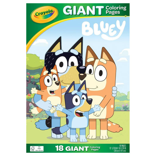 Crayola Bluey 18 Giant Colouring Pages 