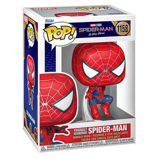 Funko Pop! Marvel: Spider-Man: No Way Home: Friendly Neighbourhood Spider-Man Bobble-Head Figure #1158