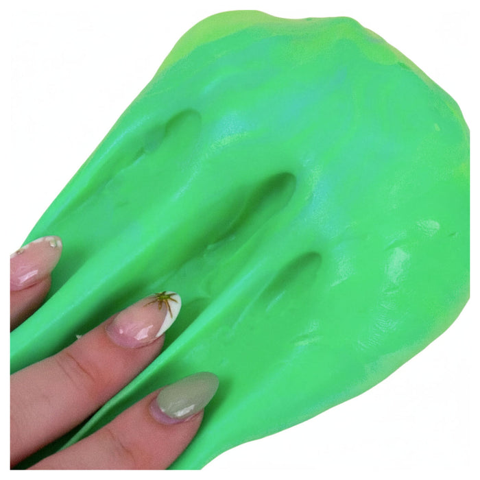 SlimyGloop Neon Butter Twist Green Slime Pot 