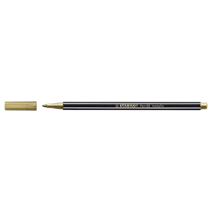 STABILO Pen 68 metallic Gold & Silver Pens (2 Pack)