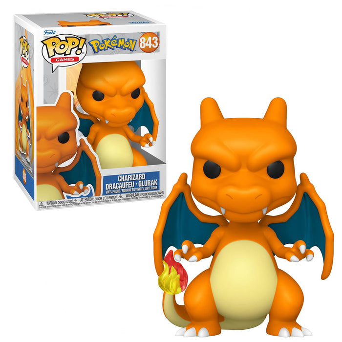 Funko Pop! Games: Pokémon Charizard Vinyl Figure #843 - In and Out of Box Images