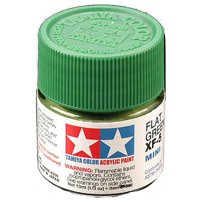 Tamiya Color Acrylic Paint Mini XF-5 Flat Green