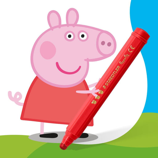 Staedtler Peppa Pig Noris Junior Fibre-Tip Pens (6 Pack)