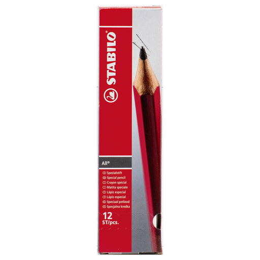  STABILO All Chinagraph Special Pencil White (12 Pack)