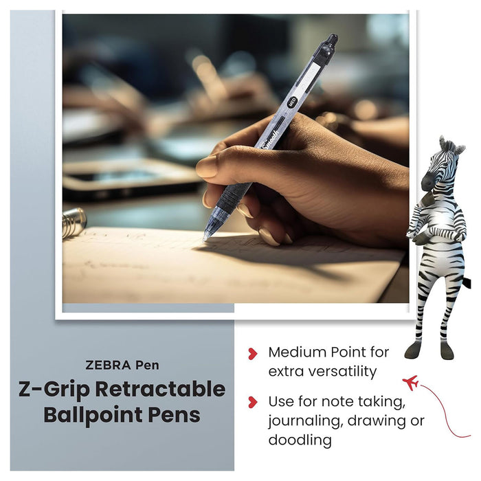 Zebra Pens Z-Grip Smooth Black Ink 5pk
