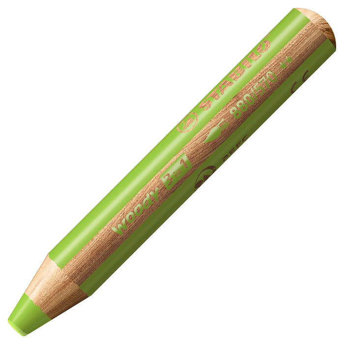 STABILO woody 3 in 1 Multi-talented Leaf Green Pencil
