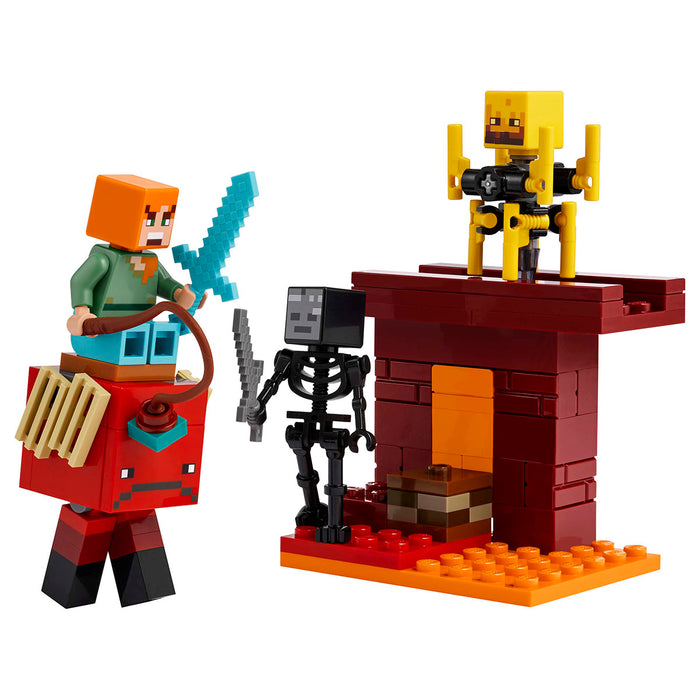 LEGO Minecraft The Nether Lava Battle Building Set