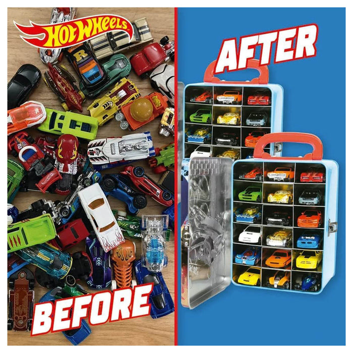 Hot Wheels Metal Car Case for Storage and Organisation