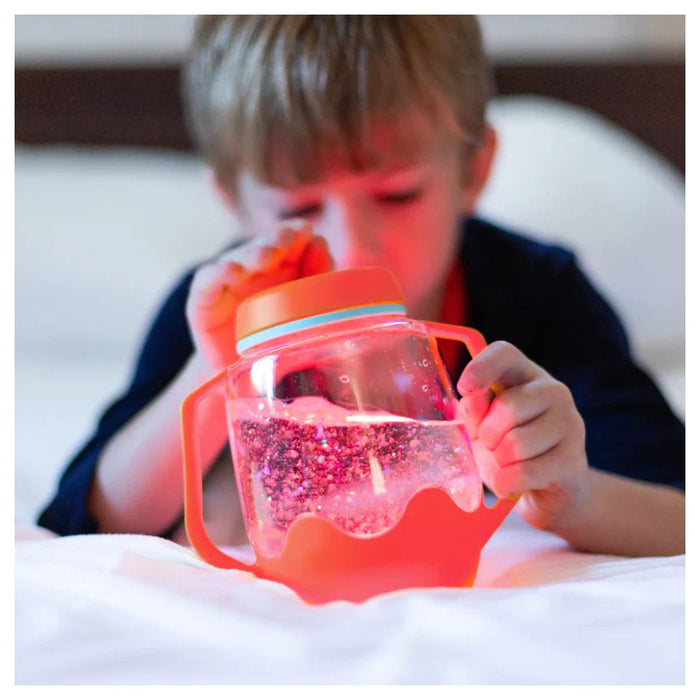 Glo Pals Sensory Play Jar Coral